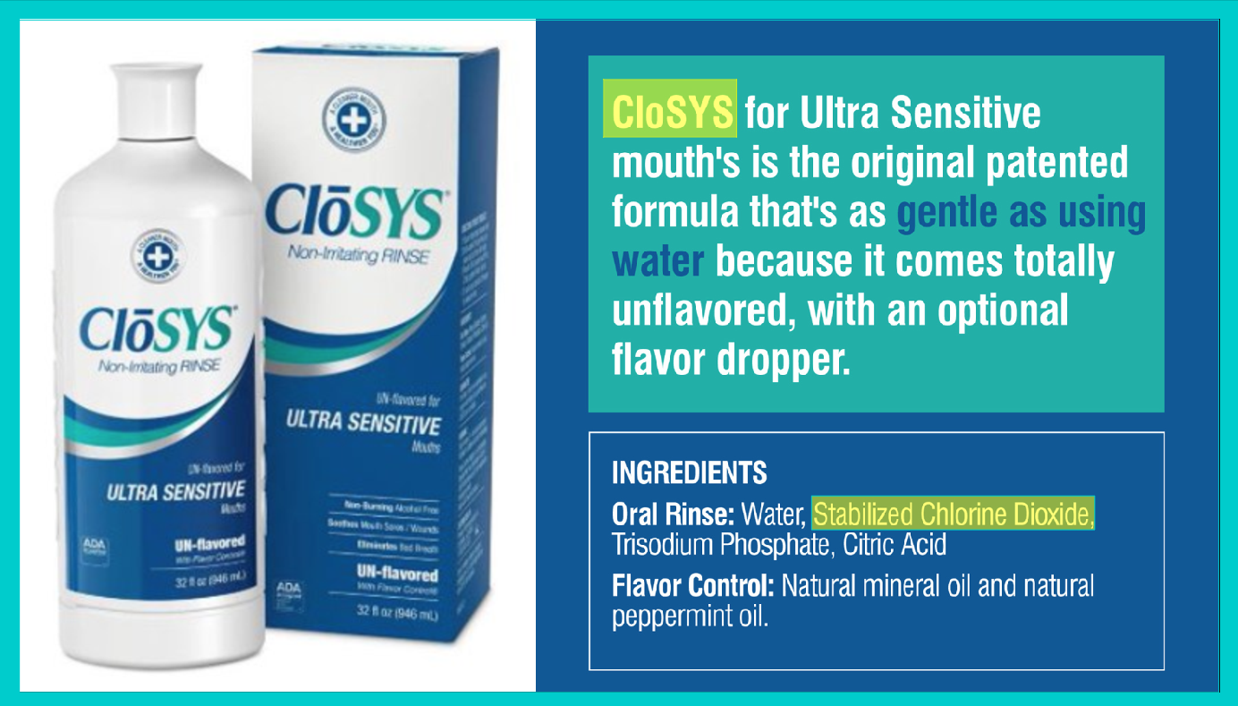 CloSYS Mouthwash SARS-CoV-2 Chlorine Dioxide COVID