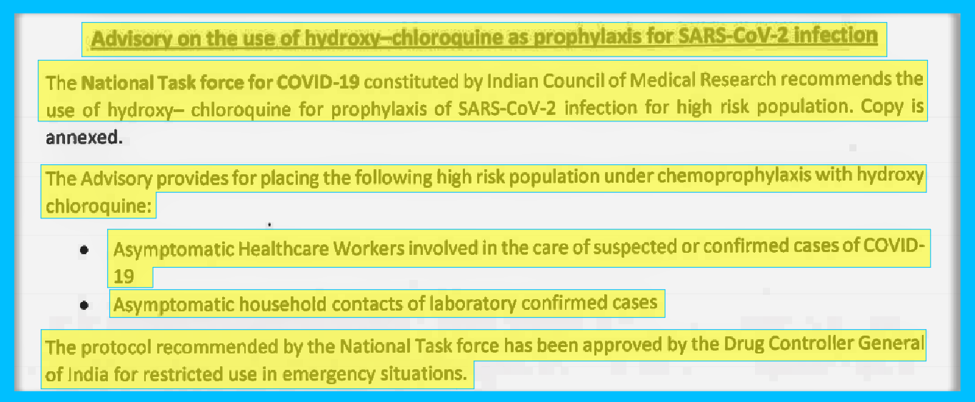 #HCQ #COVID19 #India #Prophylaxis #QPlusNews