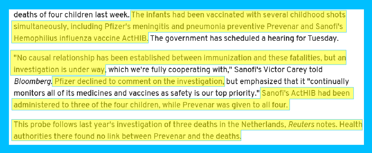 qplusnews, qplus news, Sudden Infant Death Syndrome caused by Vaccinations