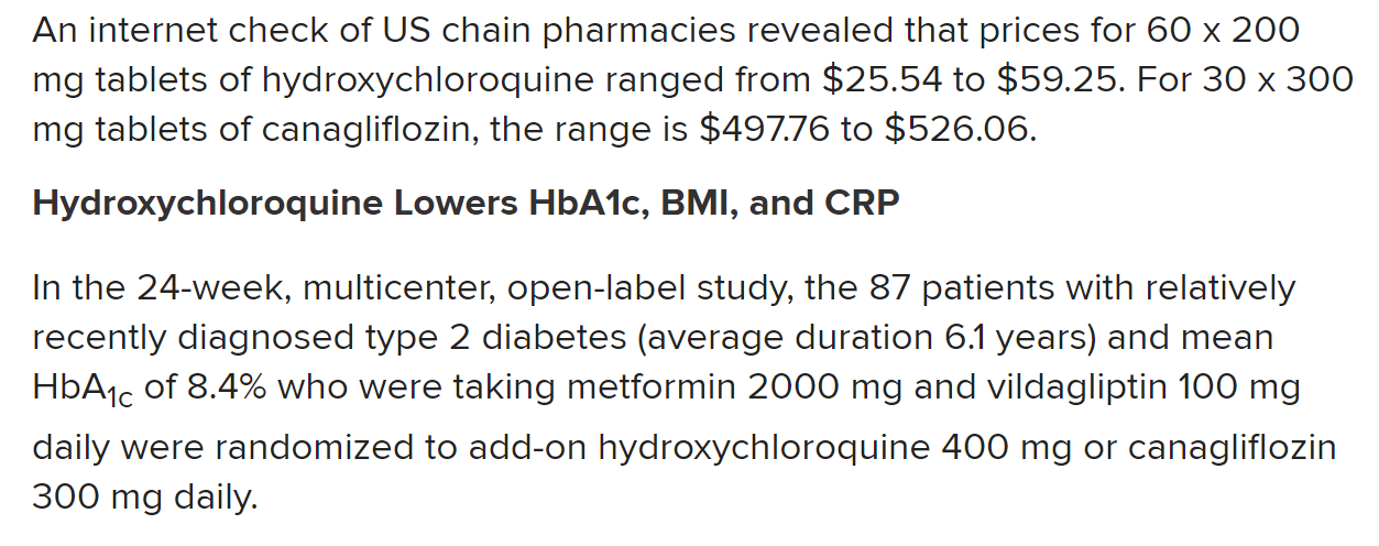qplusnews, Hydroxychloroquine Treatment for Diabetes in India